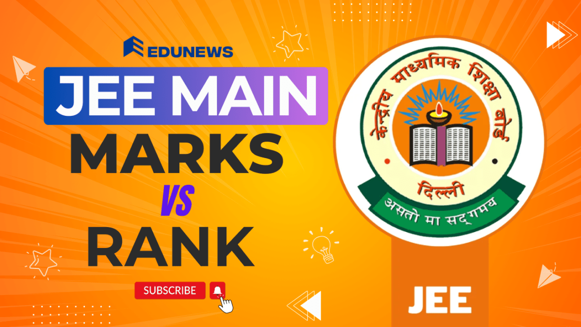 JEE Main Marks vs Rank 2025