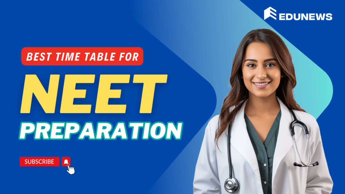 Best Time Table for NEET Preparation Best Time Table for NEET Preparation