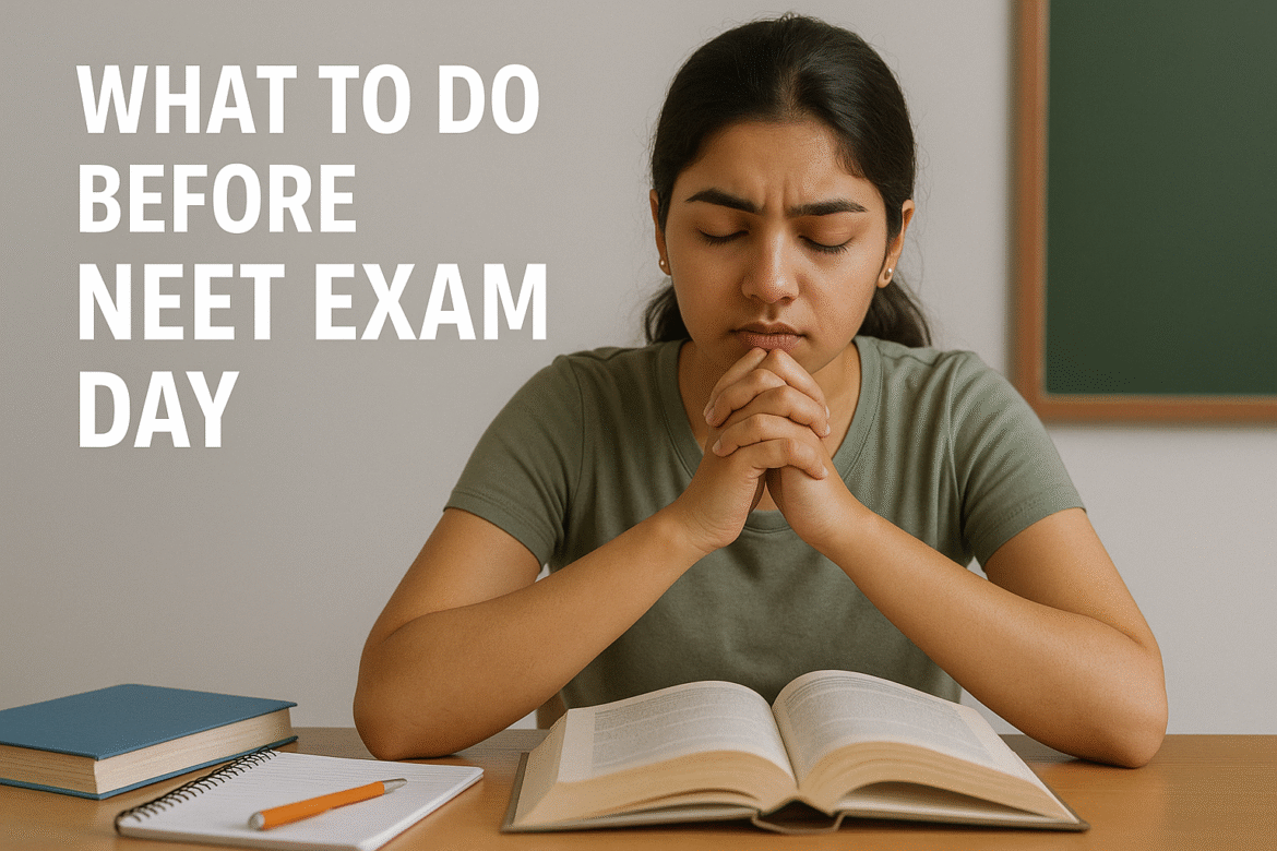 What to Do Before NEET Exam Day