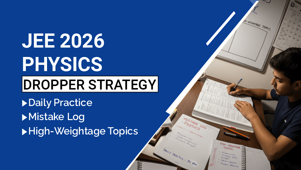 JEE 2026 Physics Dropper Strategy JEE 2026 Physics Dropper Strategy