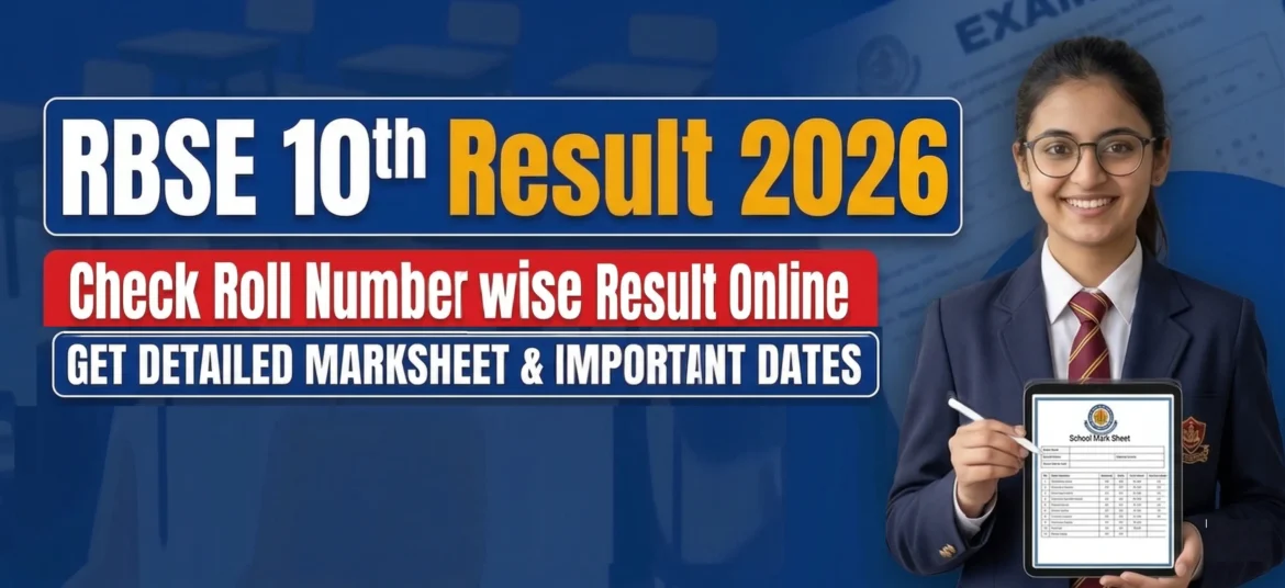 RBSE 10th Result 2026: Check Your Marks Online