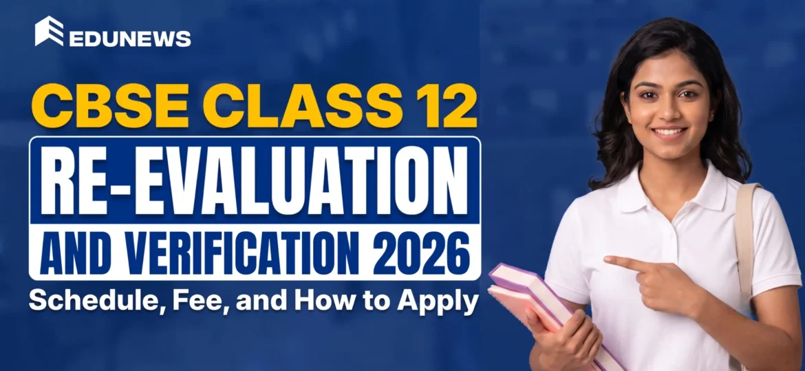 CBSE Class 12 Re-Evaluation and Verification 2026: Check Schedule, Fee, and How to Apply