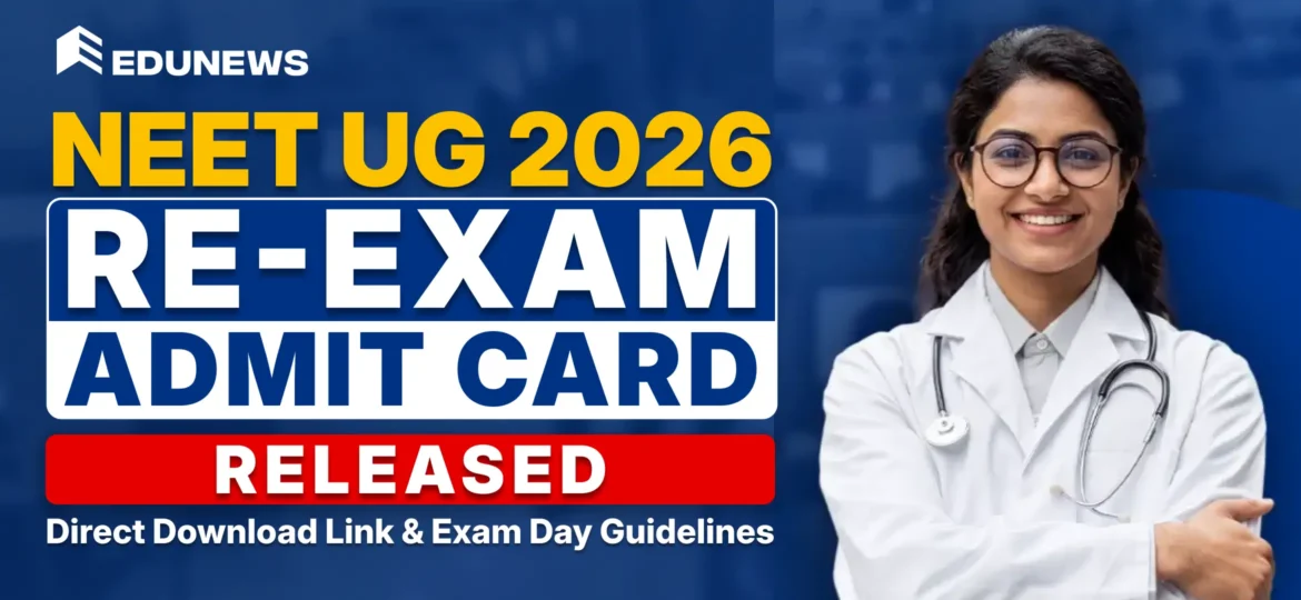 NEET UG 2026 Re-Exam Admit Card Released
