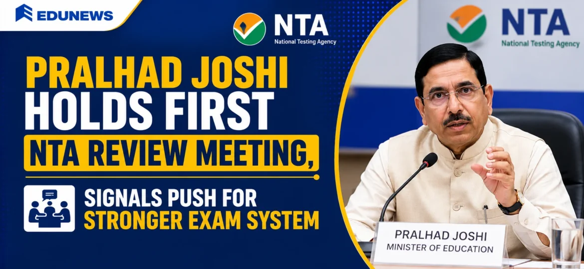 Pralhad Joshi Holds First NTA Review Meeting, Signals Push for Stronger Exam System