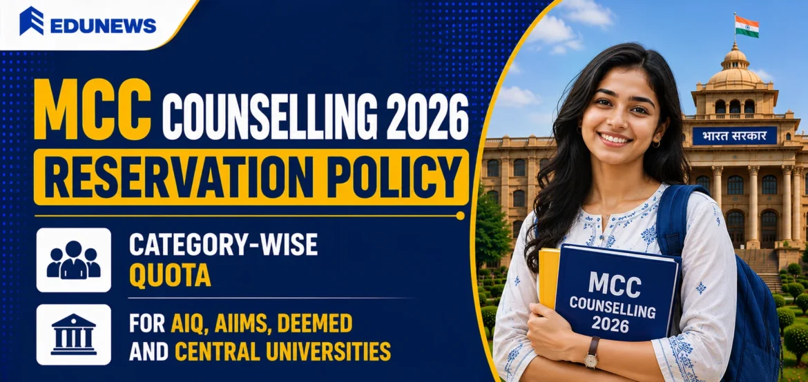 MCC Counselling 2026 Reservation Policy