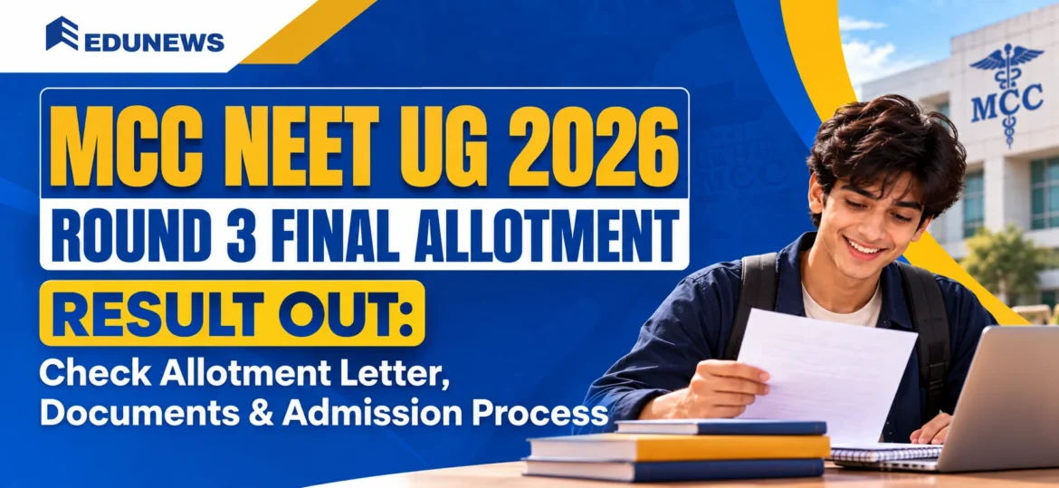 MCC NEET UG 2026 Round 3 Final Allotment Result